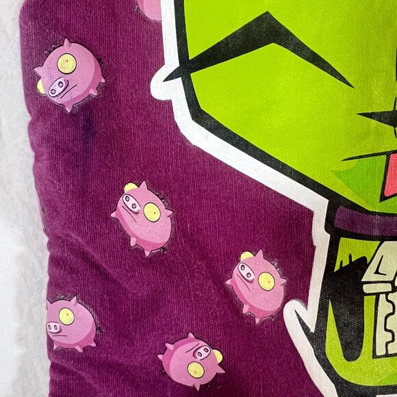 VTG Nickelodeon Invader Zim Girr Tote Bag Purse 2000s Cartoon - Picture 3 of 9